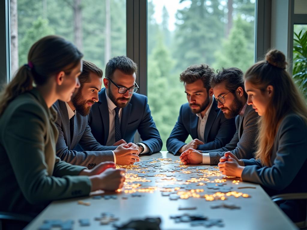 कॉर्पोरेट टीम बिल्डिंग पज़ल एडवेंचर